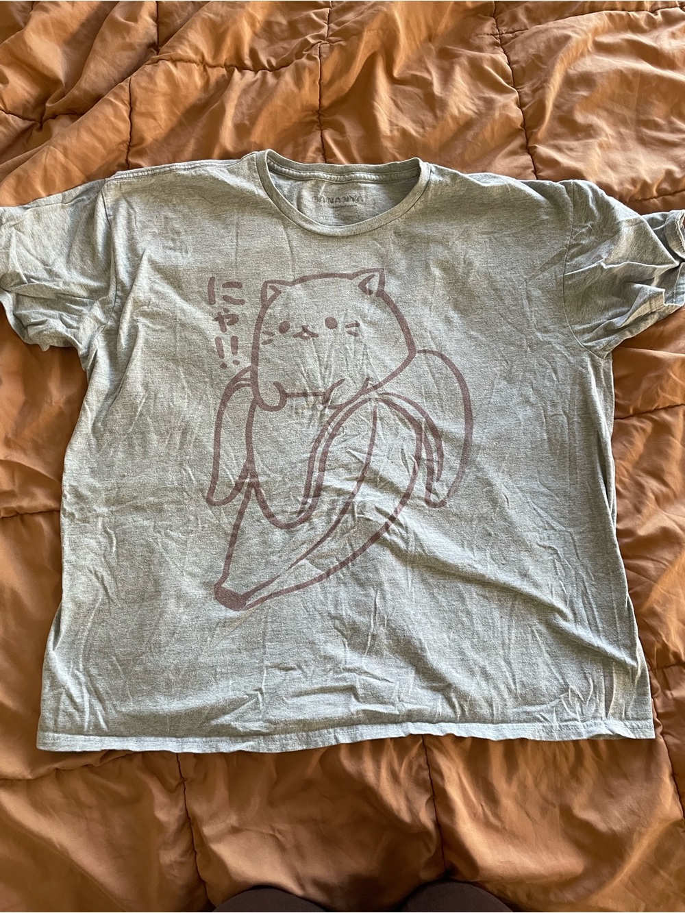 Bananya Graphic T-Shirt in Light Gray